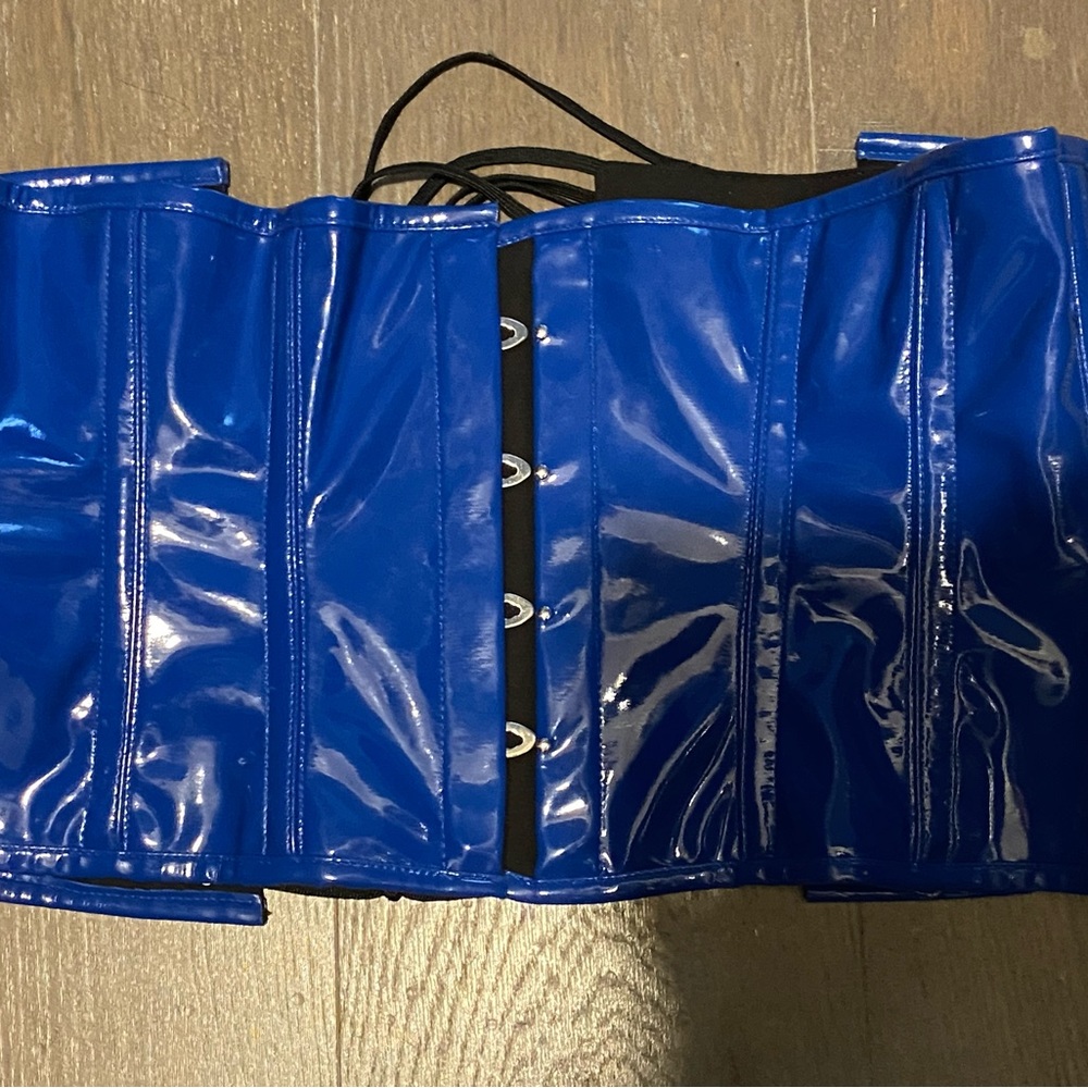 Blue Women Fetish Waist Cincher - size 30